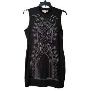 Say What? Size XL Mini Dress Embellished Form Fitting Cocktail Sexy Sleeveless